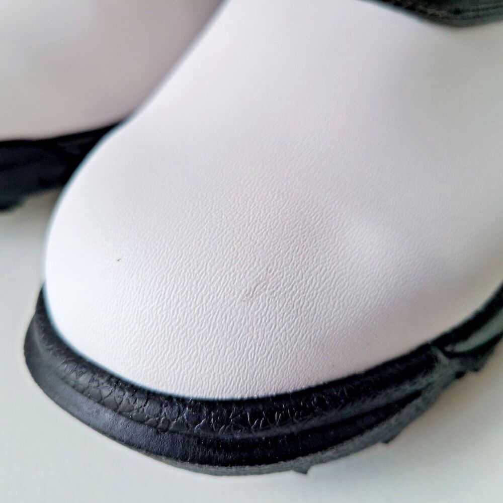 Footjoy Golf Shoes GreenJoys 45516 White Brown Leather Soft Spike Men’s Sz 10.5 - Picture 6 of 13